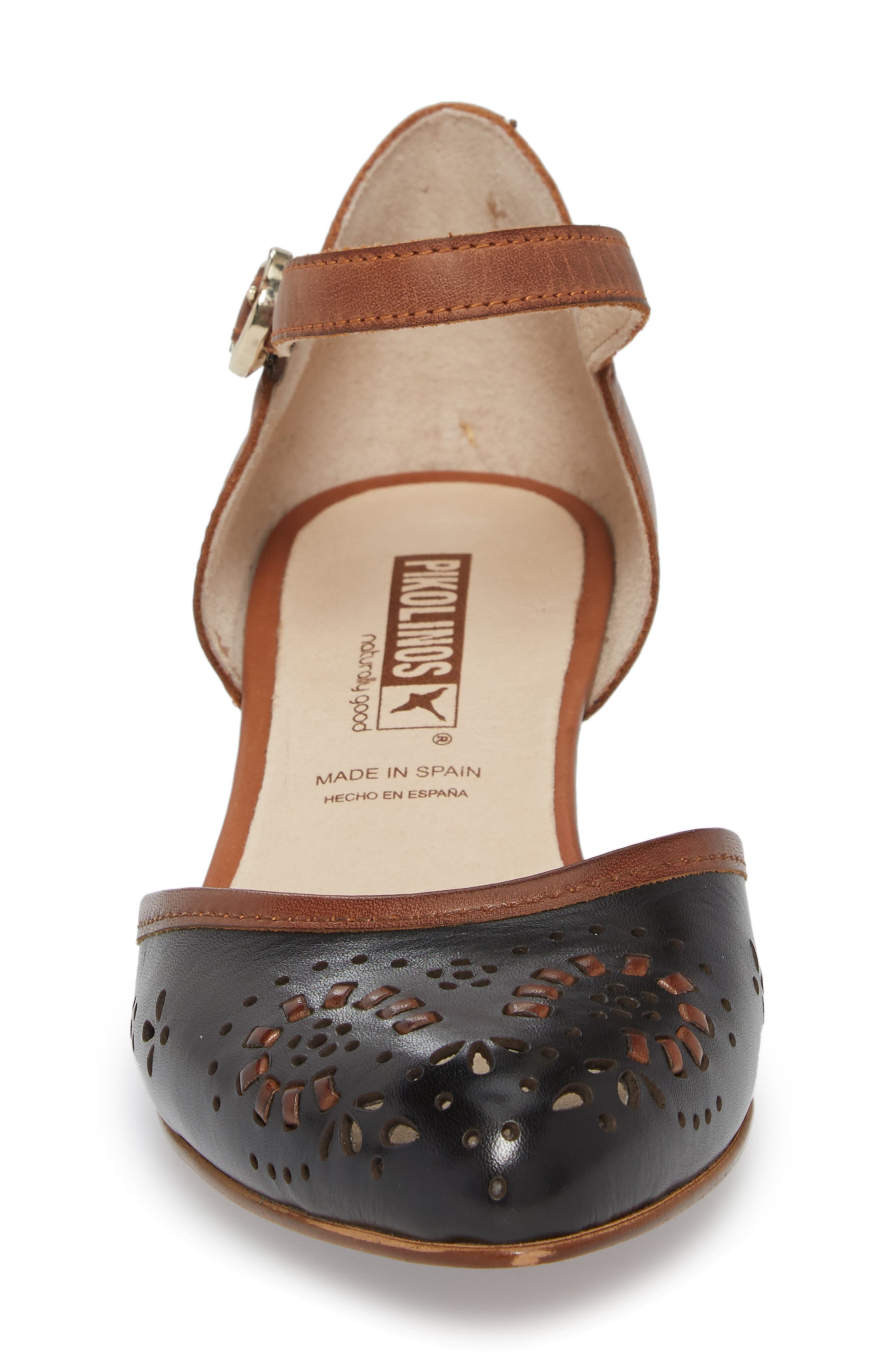 PIKOLINOS Elba Mary Jane Pump, Alternate, color, Black Leather