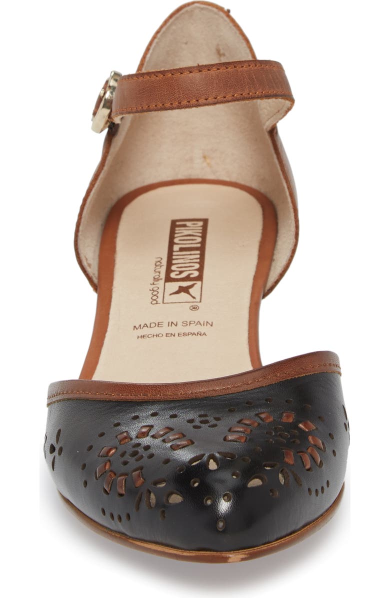 PIKOLINOS Elba Mary Jane Pump, Alternate, color, Black Leather