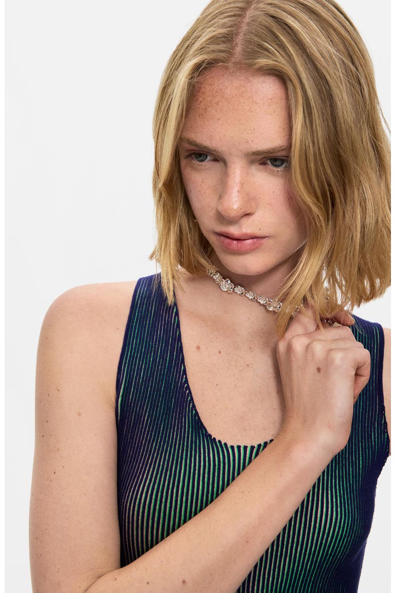 Gradient Rib Tank, Alternate, color, BLUE