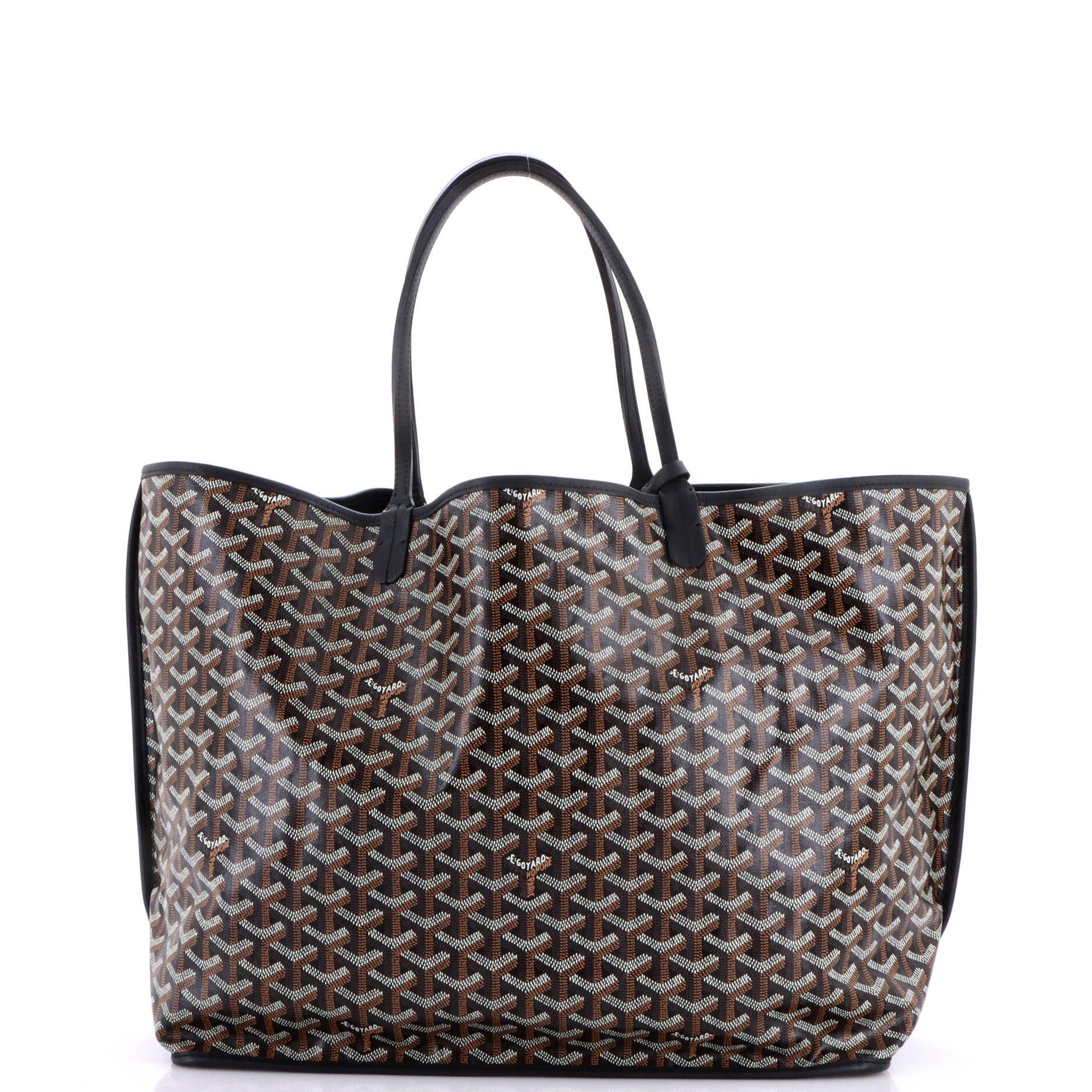 Anjou Reversible Tote Coated Canvas GM, Alternate, color, Black