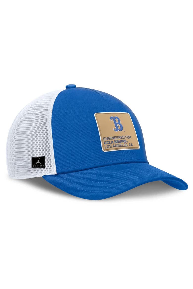 Men's Jordan Brand  Blue/White UCLA Bruins 2025 On-Field Rise Engineered Trucker Adjustable Hat, Alternate, color, Blue