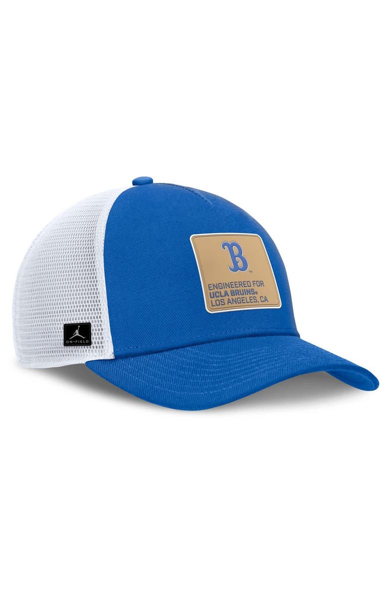 Jordan Brand Men's Jordan Brand  Blue/White UCLA Bruins 2025 On-Field Rise Engineered Trucker Adjustable Hat, Alternate, color, Blue