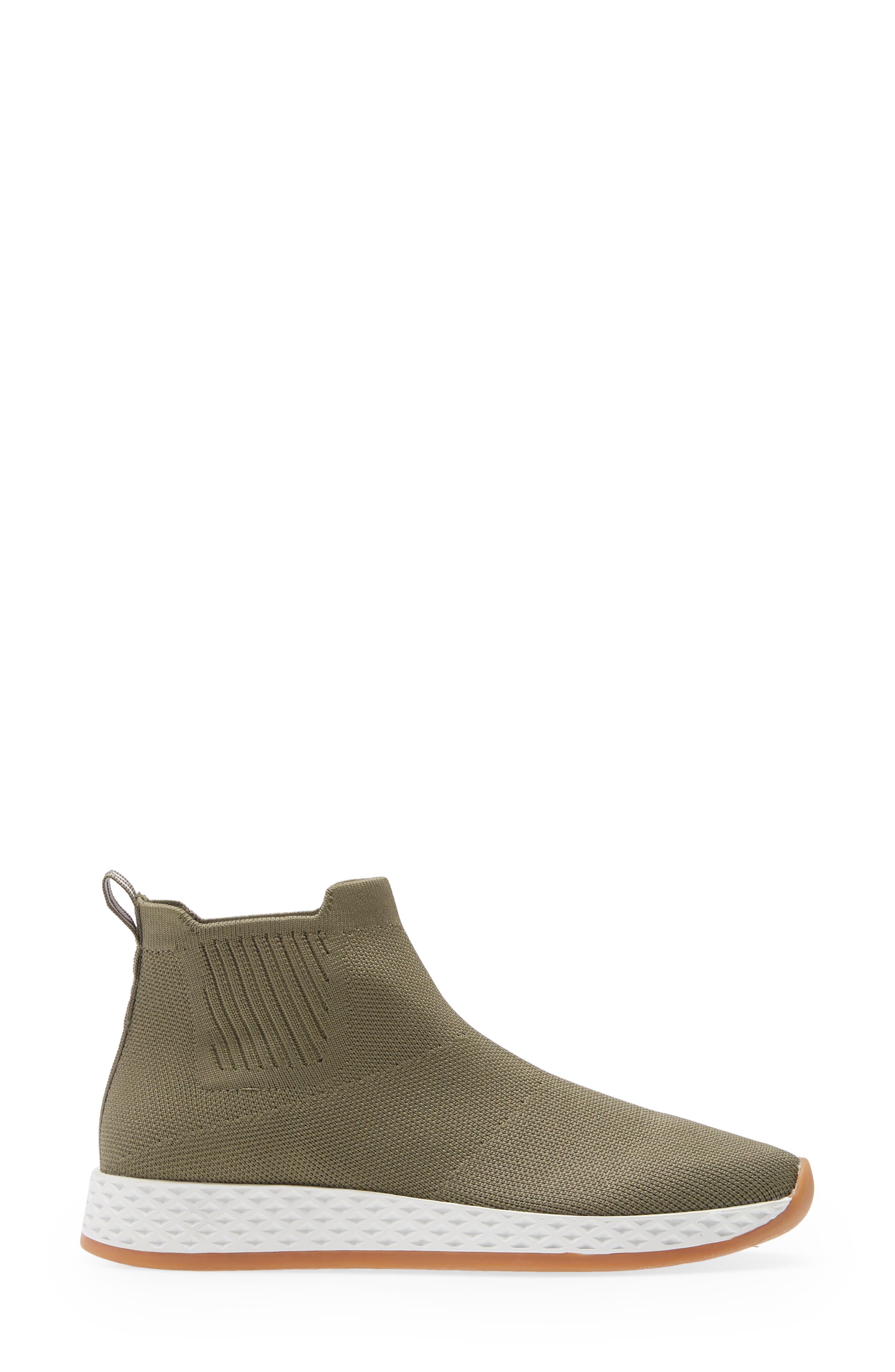 Teddy Knit Sneaker Boot, Alternate, color, KHAKI GREEN KNIT