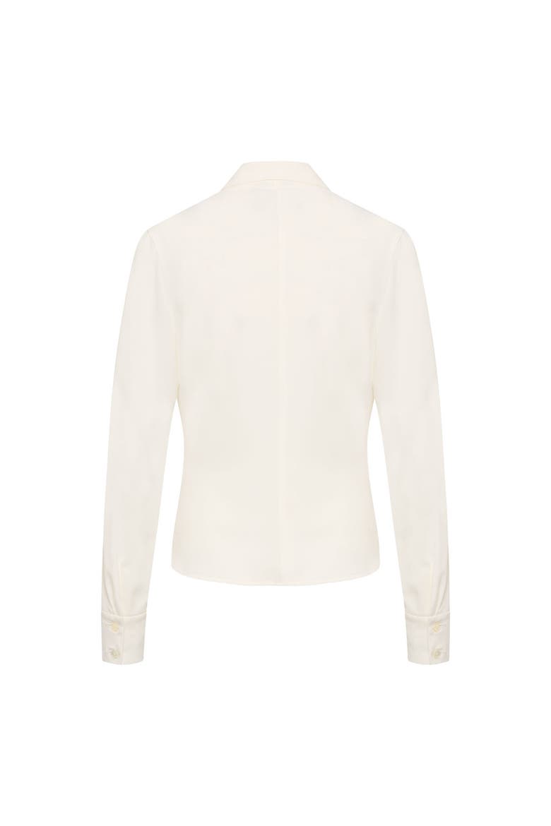 Wrap Blouse, Alternate, color, Ecru