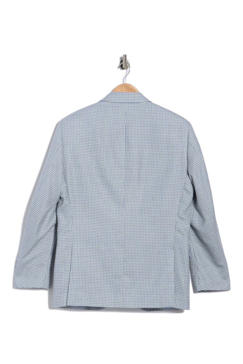 Flynn Classic Fit Houndstooth Wool Blend Sport Coat, Alternate, color, LIGHT BLUE
