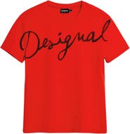 Desigual Logo Cotton Graphic T-Shirt