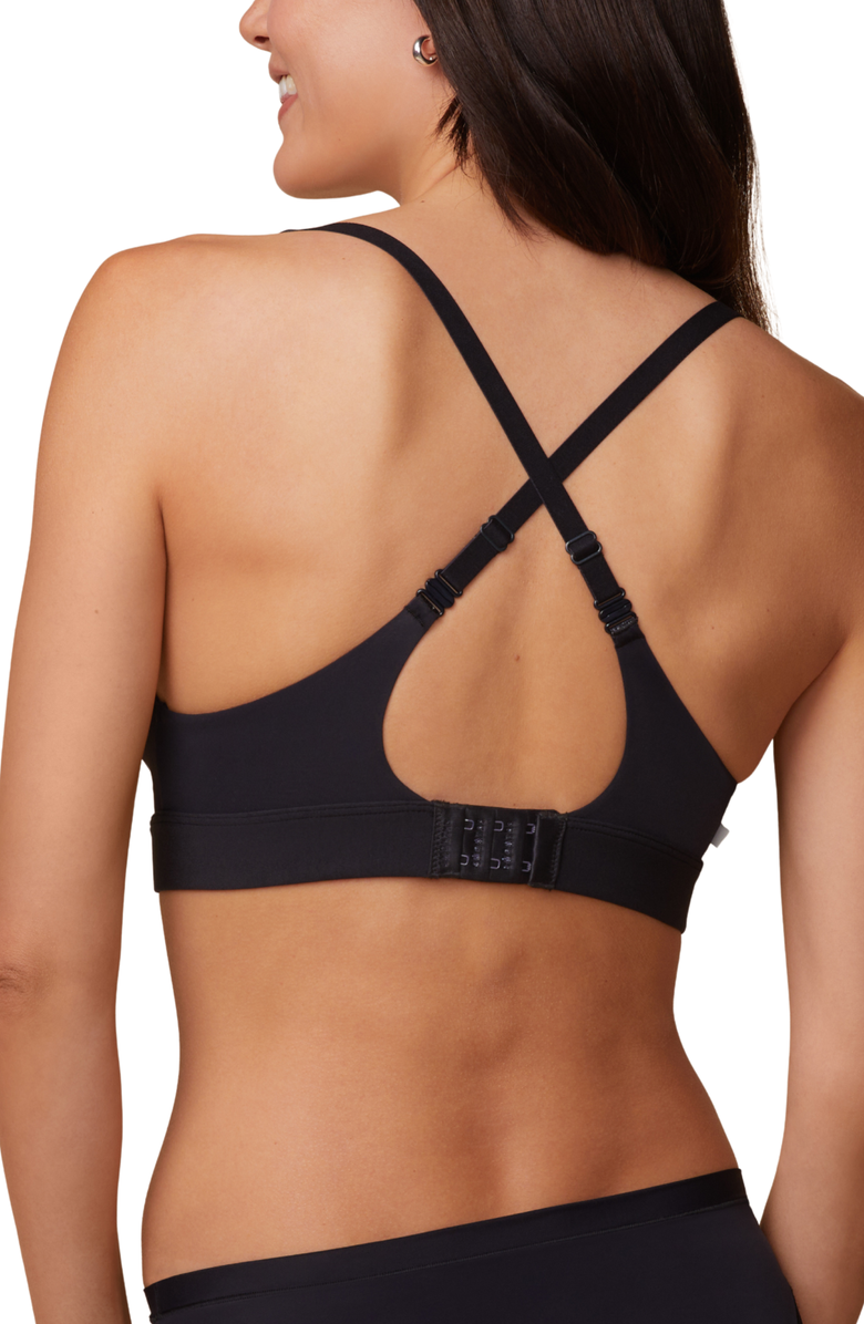 Harper Wilde Bliss Plunge Adjustable Bralette, Alternate, color, Black