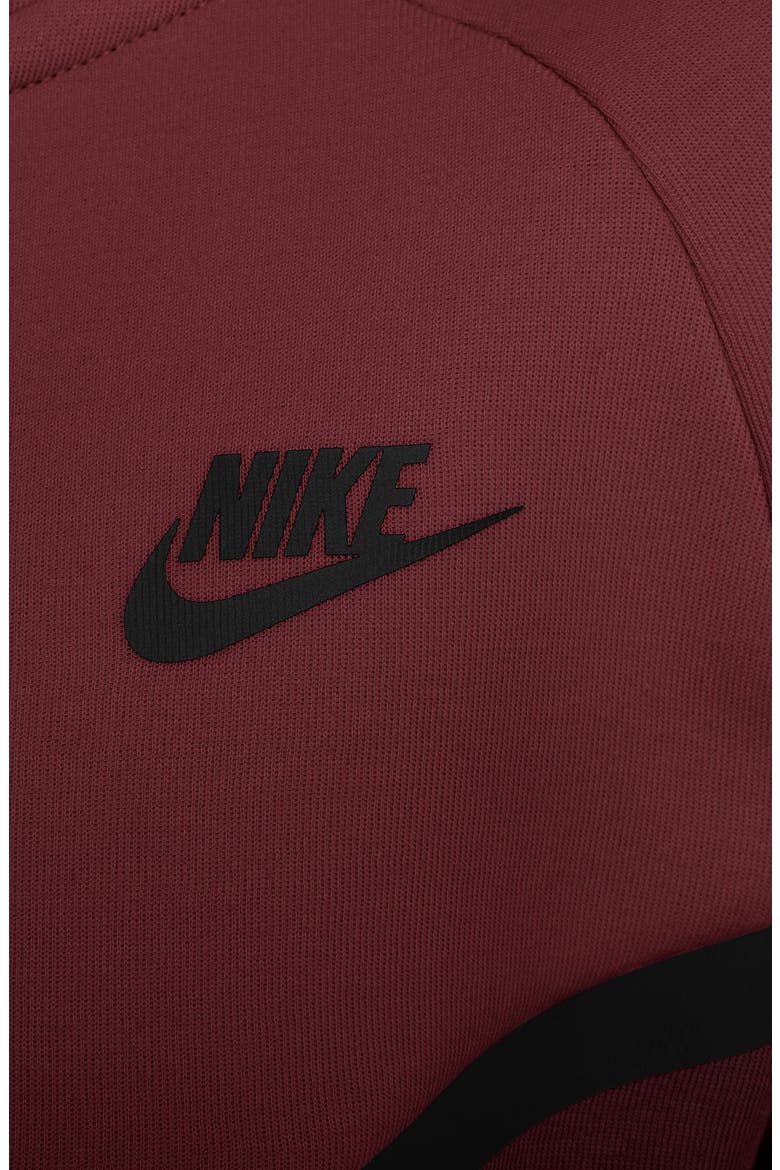Kids' Sportswear Tech Fleece Full Zip Jacket, Alternate, color, BURGUNDY CRUSH/ RED/ BLACK