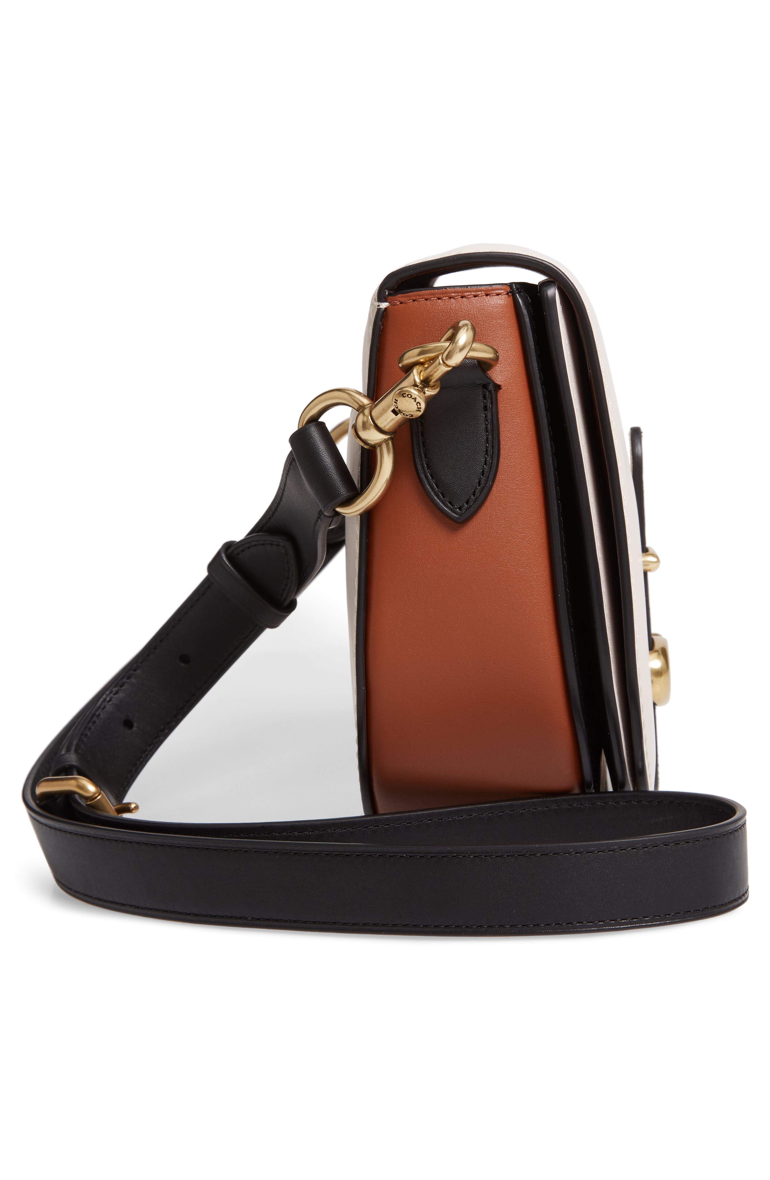 COACH Saddle 24 Leather Saddle Bag, Alternate, color, 