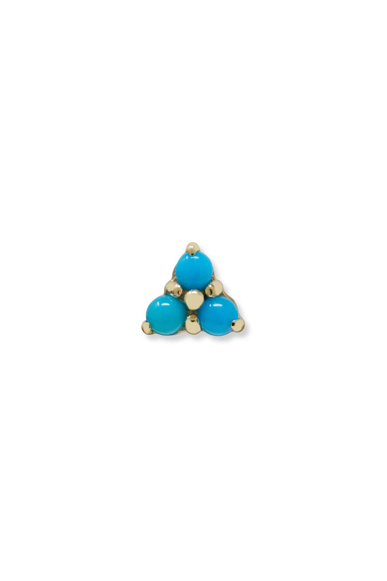 Clo Turquoise Trio Single Stud Earring, Main, color, TURQUOISE/ AQUA