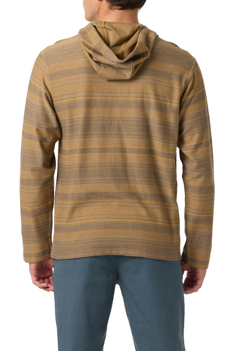 Bavaro Blanket Stripe Hoodie, Alternate, color, KHAKI