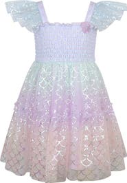 Zunie Kids' Mermaid Mesh Dress