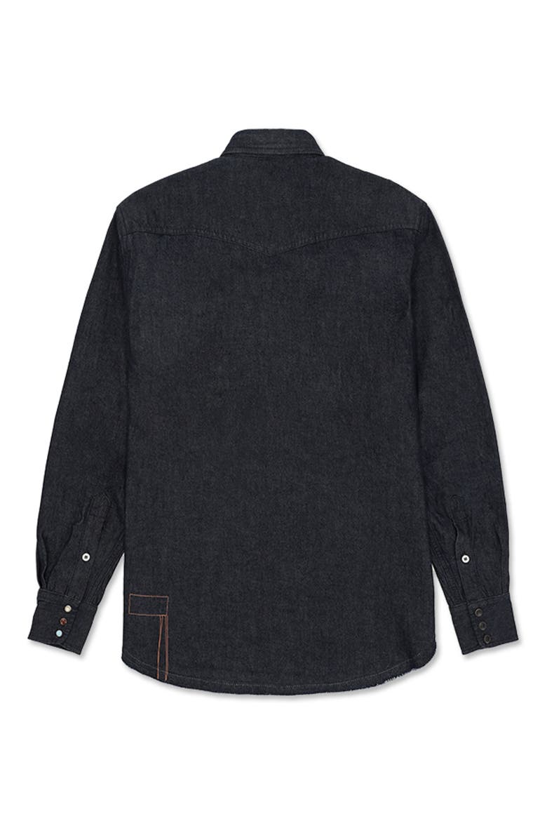 Pasadena Texan Denim Shirt, Alternate, color, Indigo Rinse