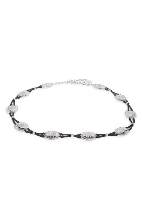 Leather Strand Western Concho Belt