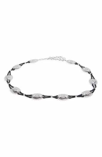 BCBG Leather Strand Western Concho Belt