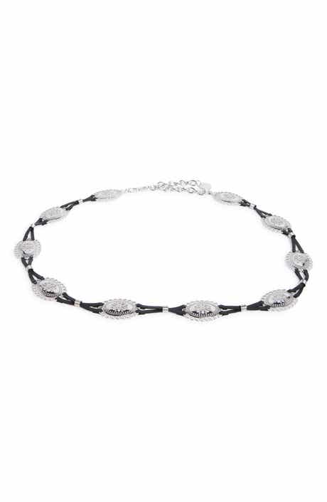 BCBG Leather Strand Western Concho Belt