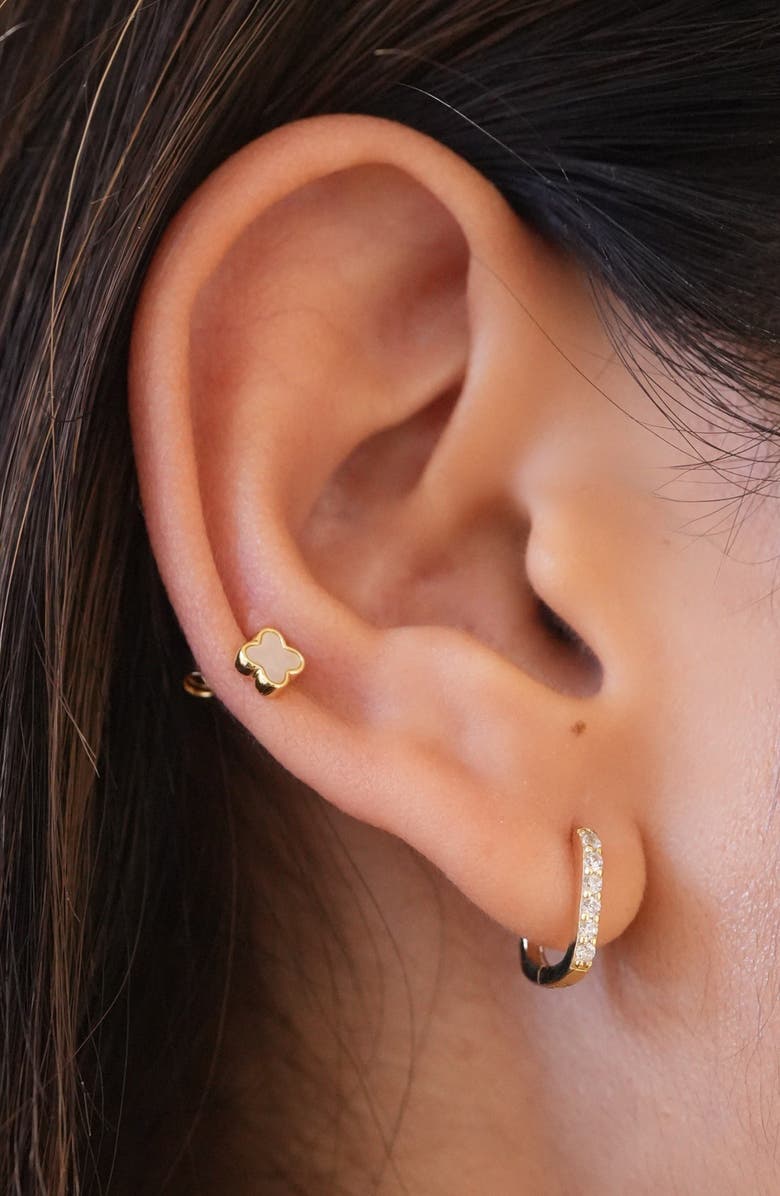 Argento Vivo Sterling Silver 2 Pairs of Mismatched Earrings, Alternate, color, Gold