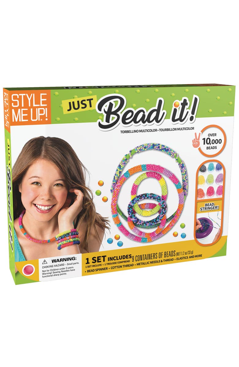 Style Me Up Just Bead It Kids DIY Jewelry Kit, Main, color, Multicolored