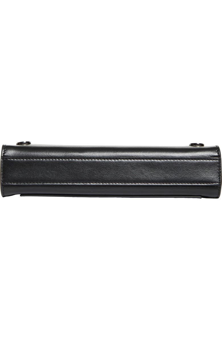 Christian Louboutin Mini Stoic Calfskin Leather Crossbody Bag, Alternate, color, Black