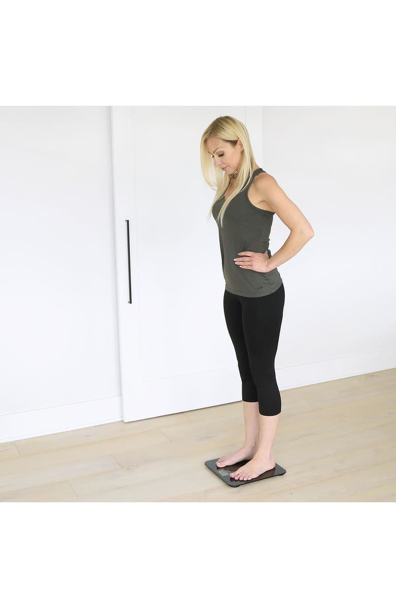 ESCALI Slim Glass Bathroom Scale, Alternate, color, Black