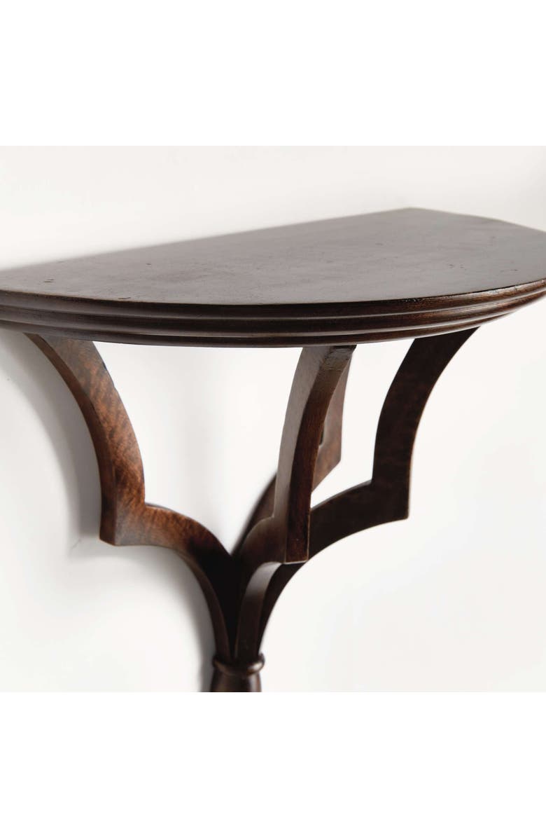 Napa Home & Garden Bennett Antique White Floating Wall Shelf, Alternate, color, Brown