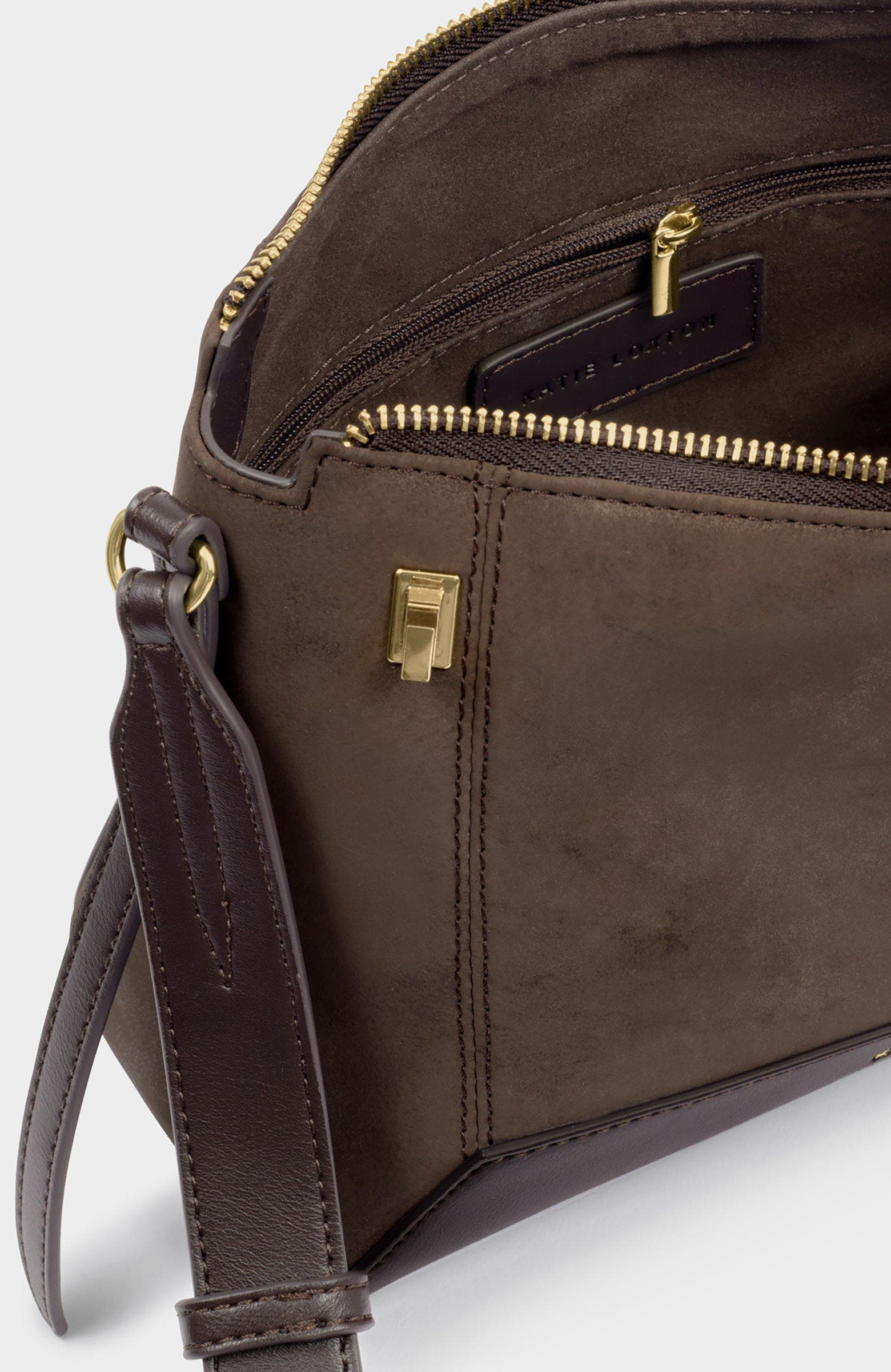Charlbury Crossbody Bag, Alternate, color, Bitter Chocolate Suedette