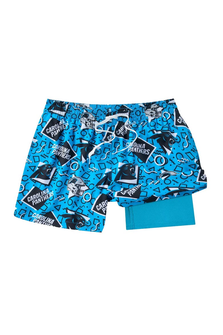 Men's Chubbies Blue Carolina Panthers Game Day Fit Classic Lined Swim Trunks, Main, color, Blue