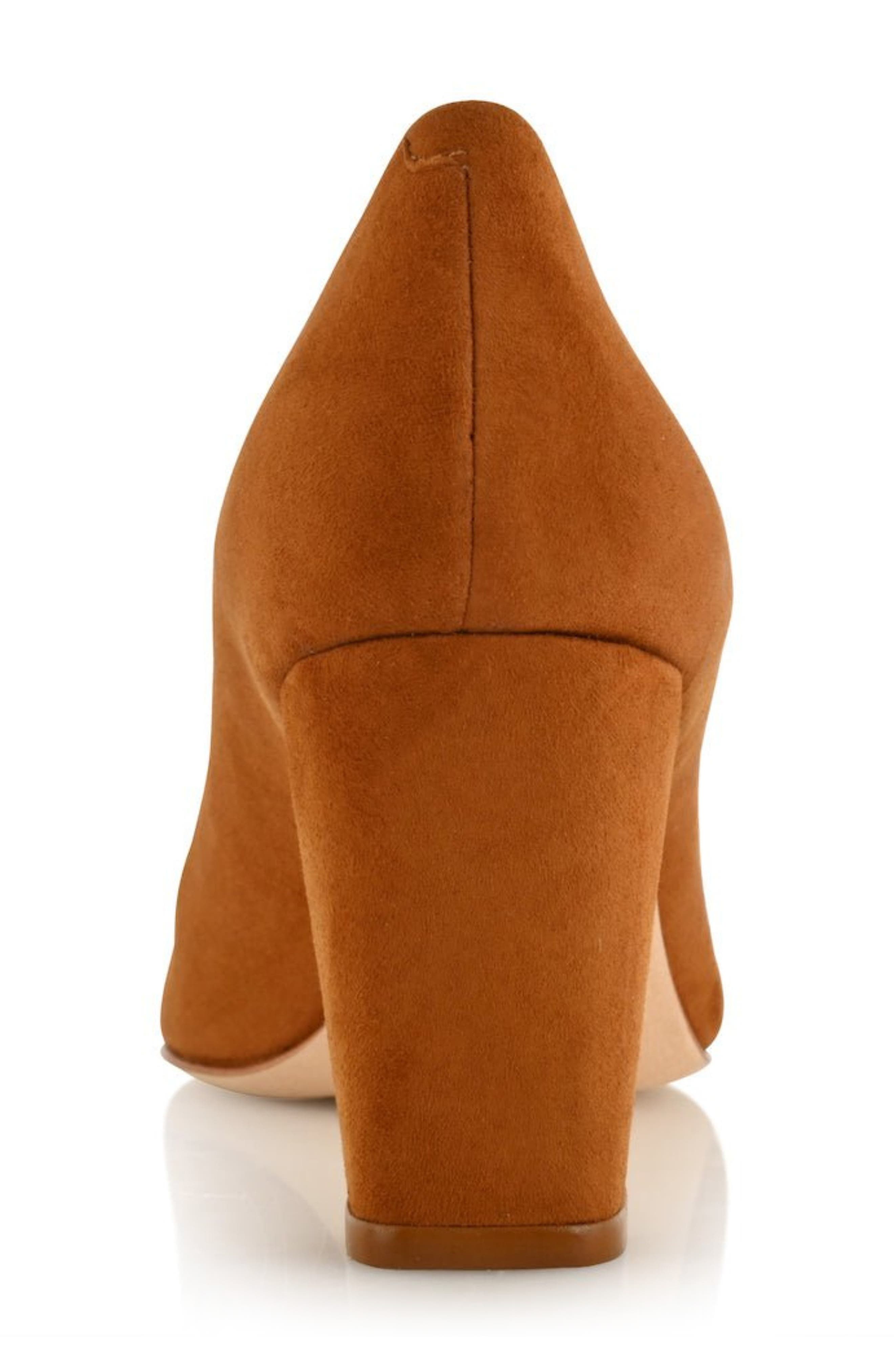 Sandra Leather Cap Toe Pump, Alternate, color, AUTUMN KID SUEDE