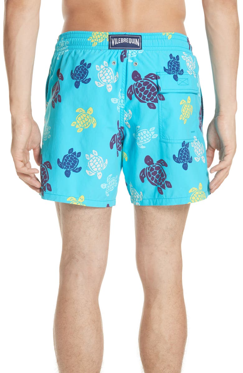Vilebrequin Multicolor Turtle Print Swim Trunks, Alternate, color, 