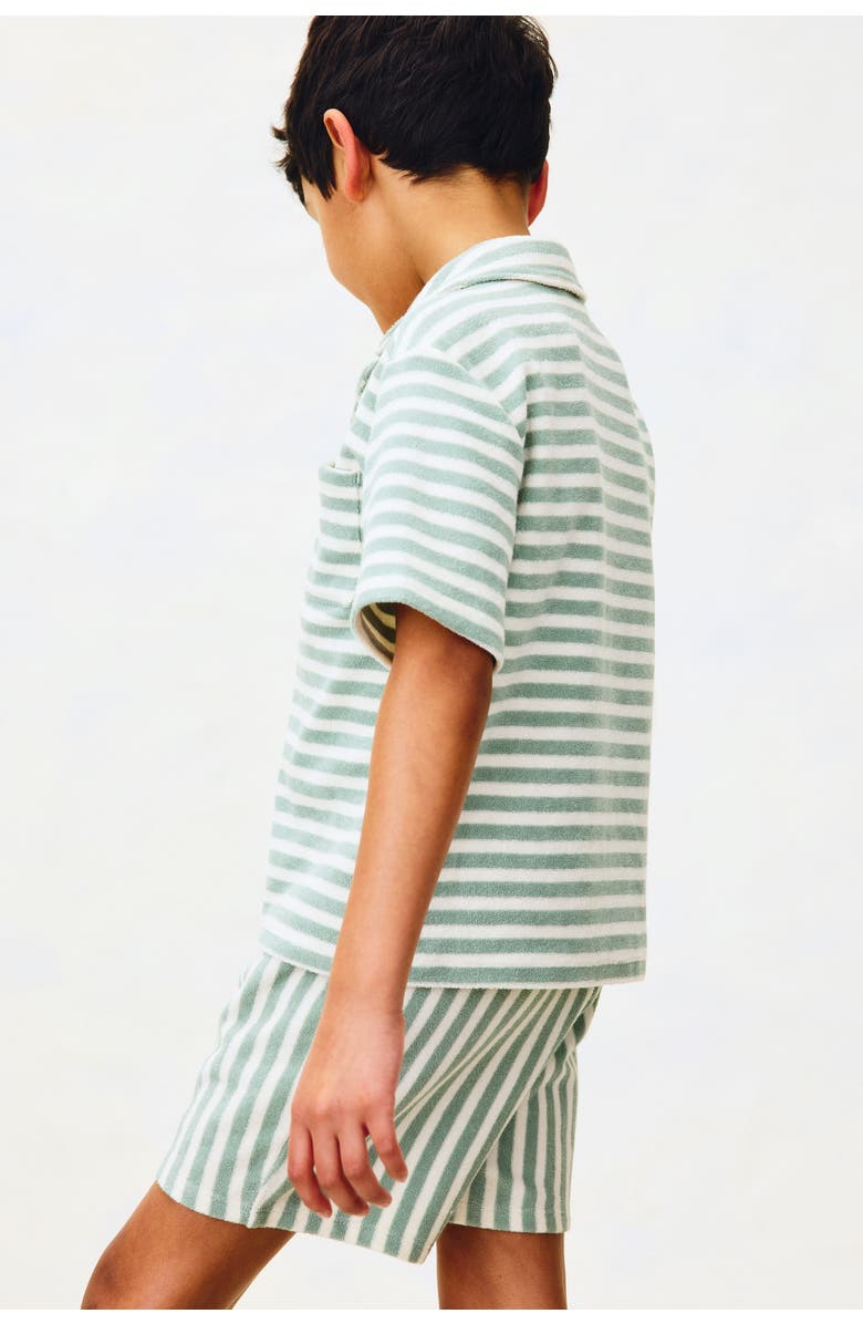 H&M 2-piece Terry Set, Alternate, color, Green/White Striped