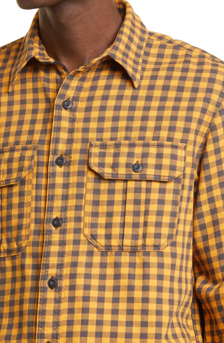 Double RL Bonneville Check Cotton Twill Button-Up Work Shirt, Alternate, color, 