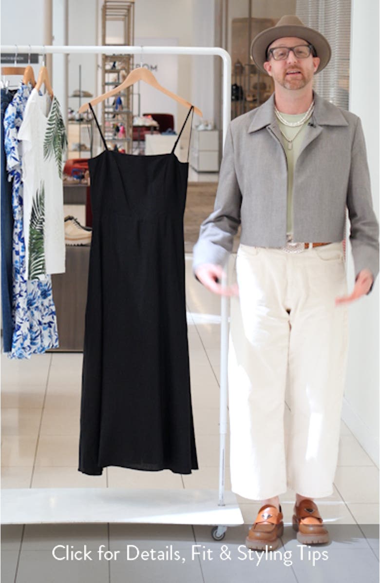 x Styled by COCO! Josefina Linen Blend Dress, sales video thumbnail