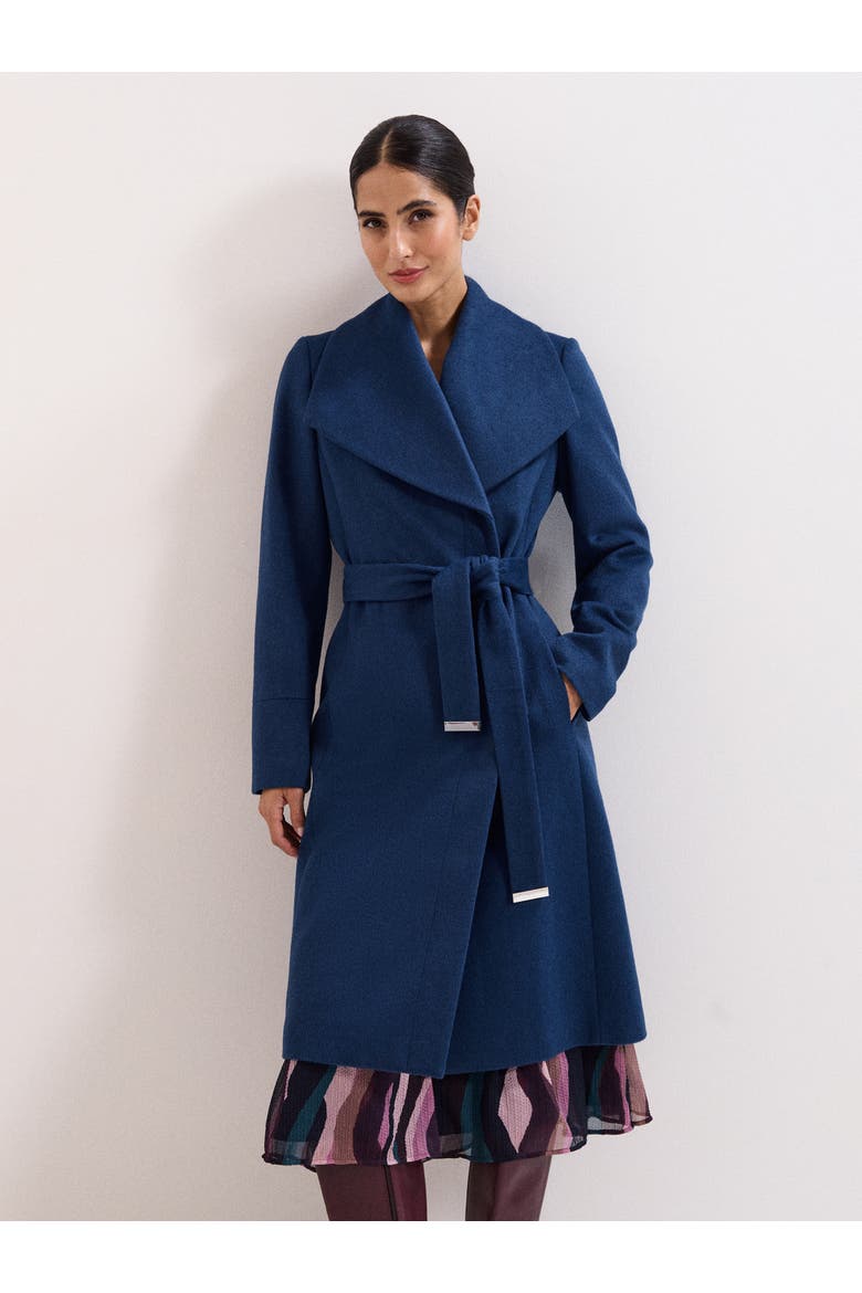 Nicci Belted Coat, Main, color, Blue