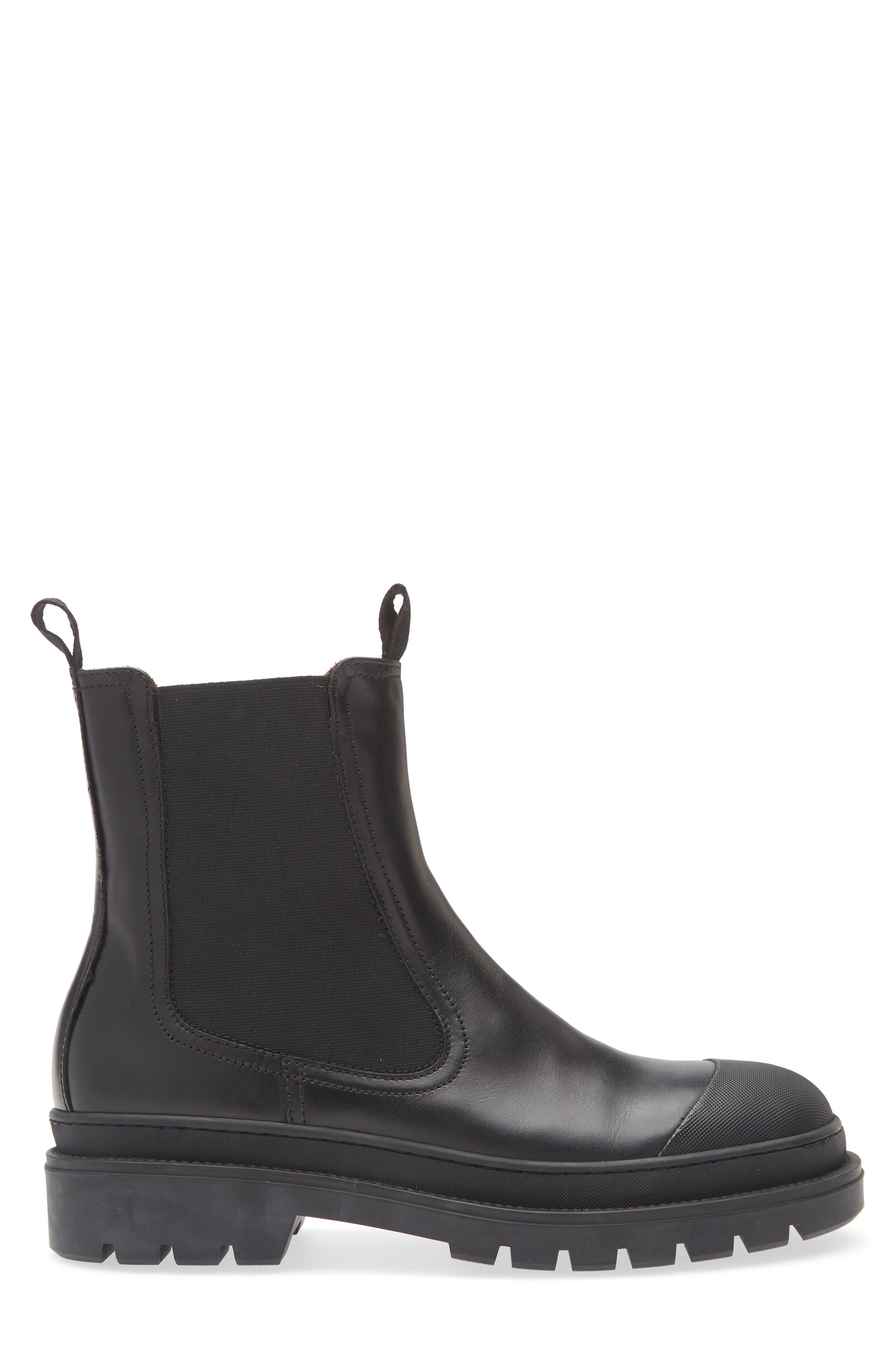 Aquatalia Kent Genuine Shearling Lined Chelsea Boot, Alternate, color, 