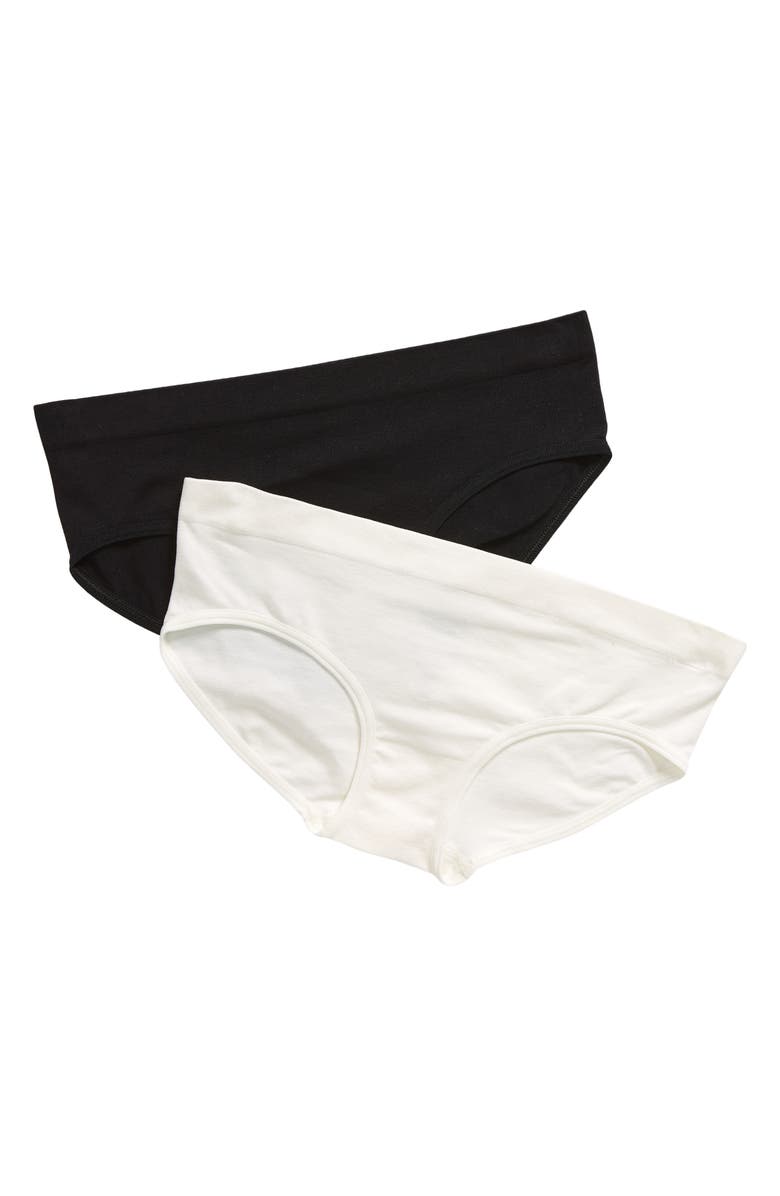 Nordstrom Kids' Assorted 2-Pack Seamless Hipster Briefs, Main, color, 