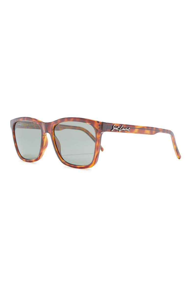 56mm Square Sunglasses, Alternate, color, HAVANA HAVANA GREEN/GRN