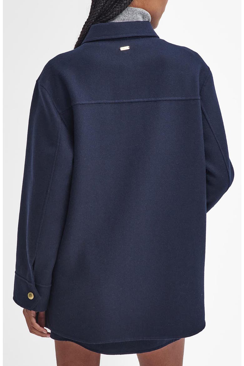 Reighton Wool Blend Shirt Jacket, Alternate, color, NAVY