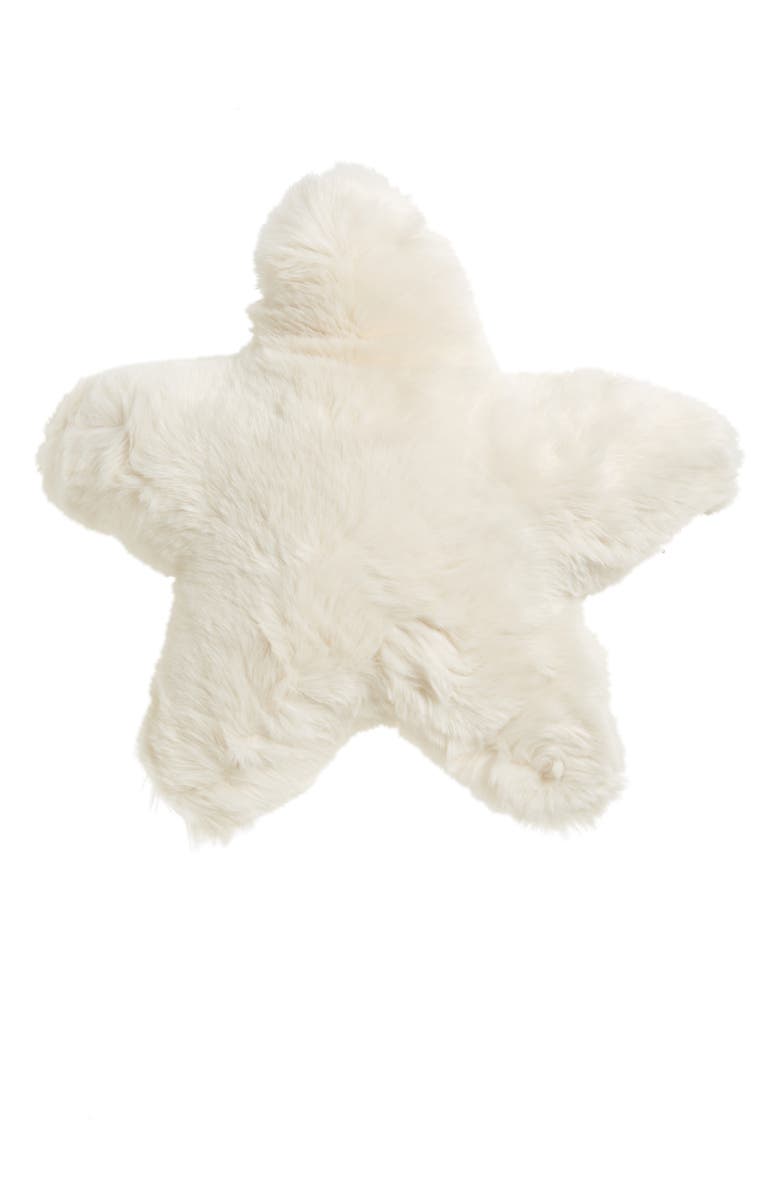 NORDSTROM AT HOME Cuddle Up Faux Fur Star Pillow, Main, color, 