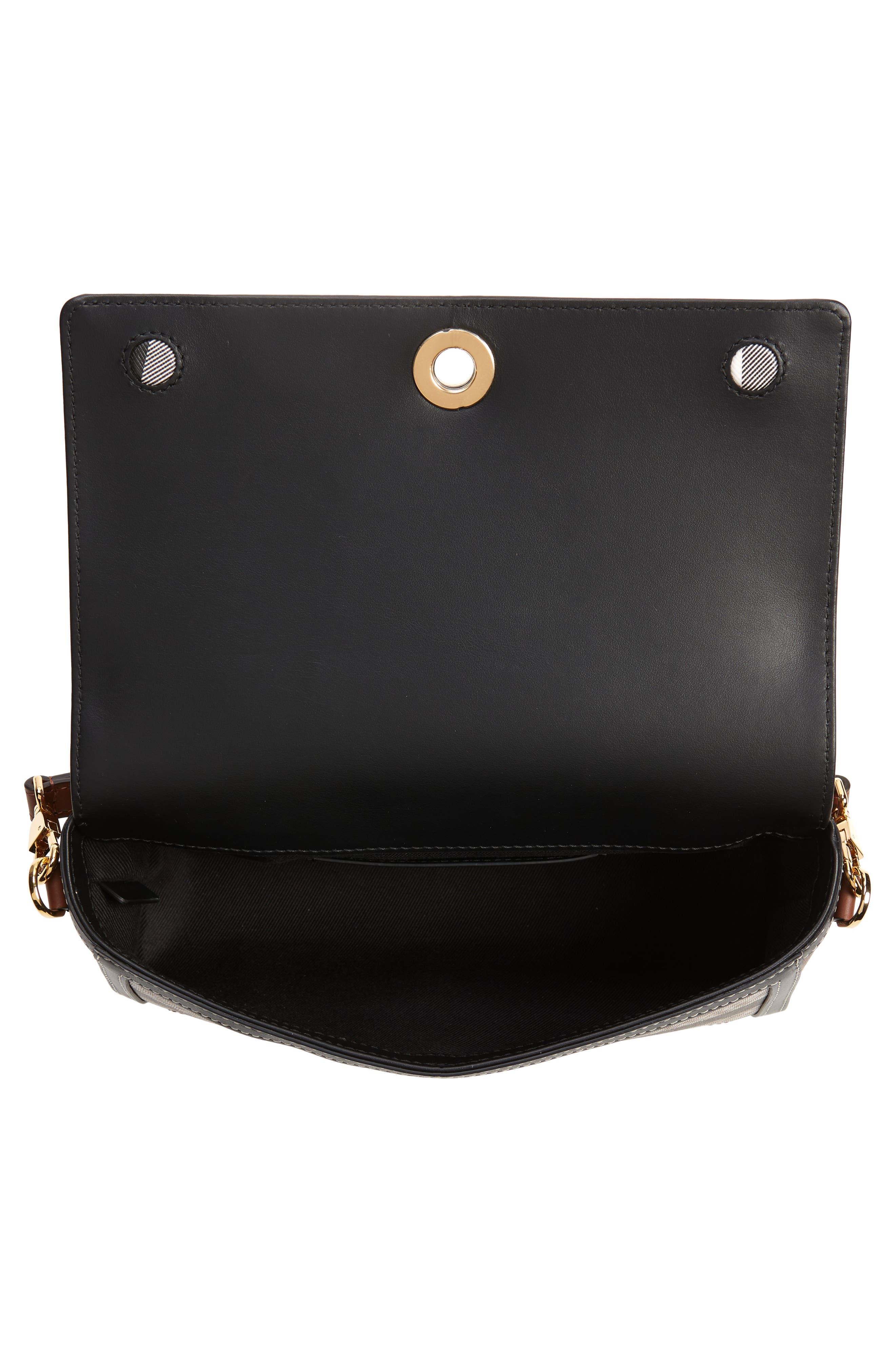 Burberry Small Note Check Crossbody Bag, Alternate, color, 