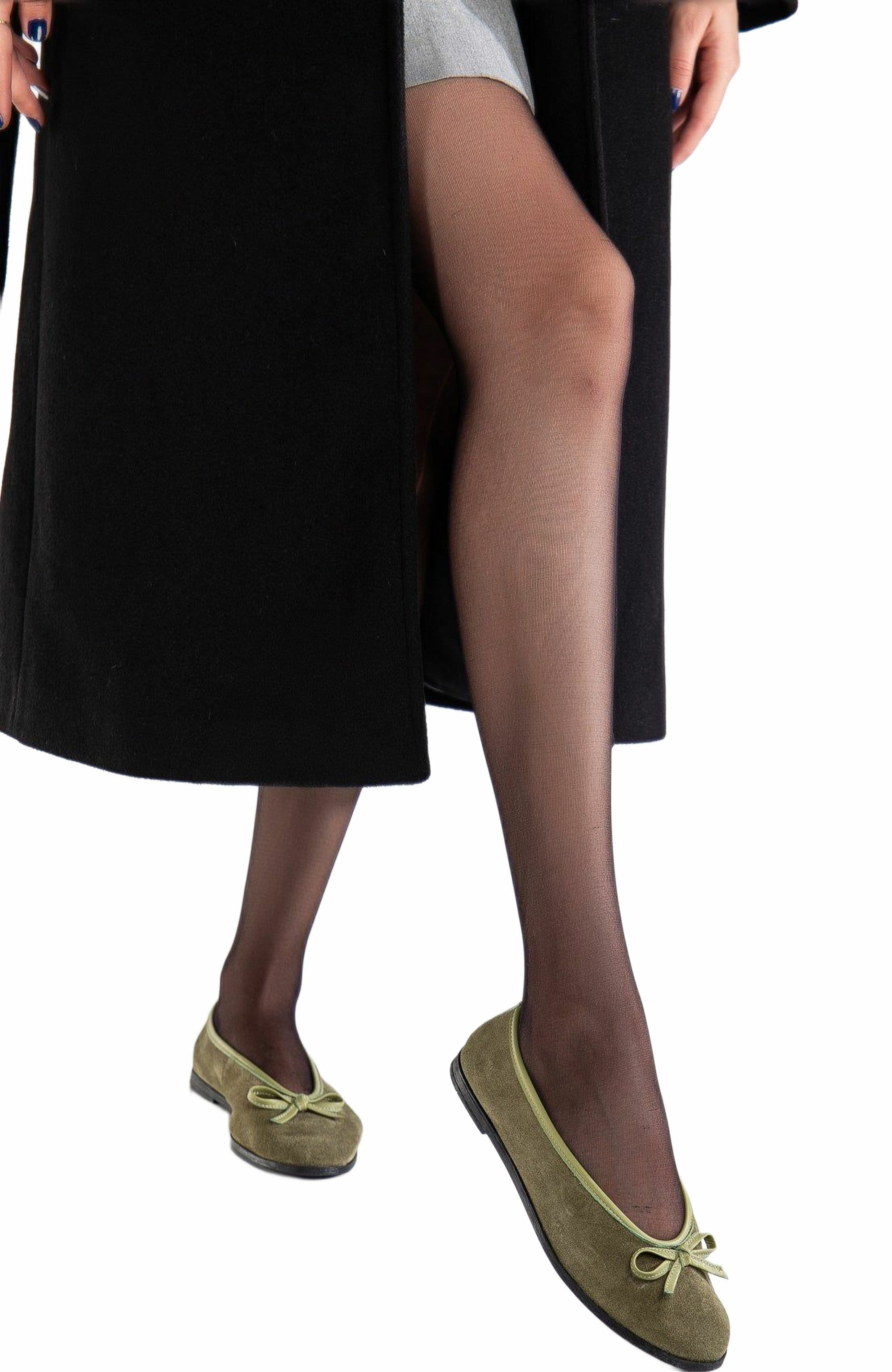 Freya Leather Ballerina Flats, Alternate, color, Khaki Suede Leather