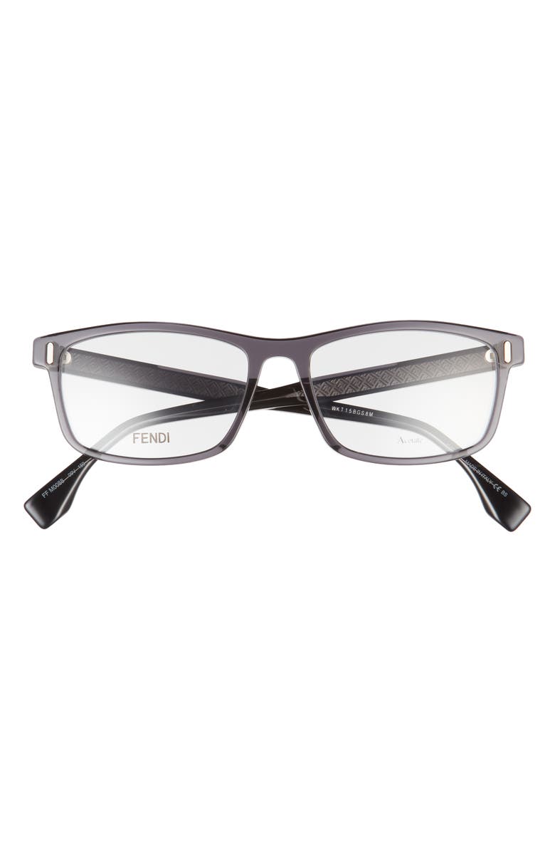 Fendi 55mm Rectangle Optical Frames, Main, color, 