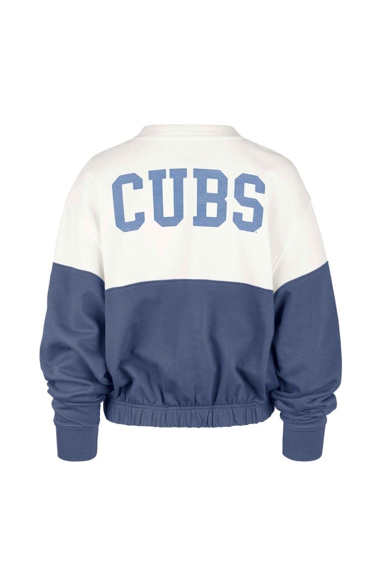 '47 Women's '47 White/Royal Chicago Cubs Take Two Bonita Pullover Sweatshirt, Alternate, color,