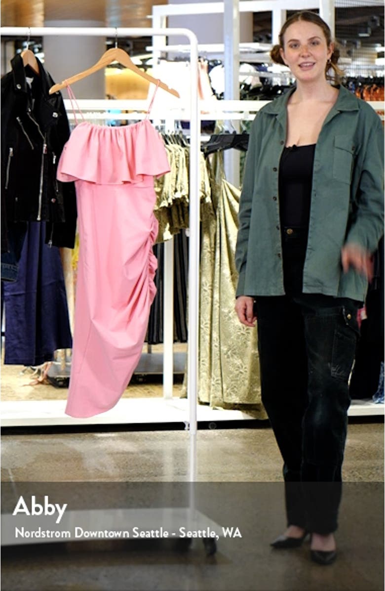 Christa Ruffle Asymmetric Dress, sales video thumbnail