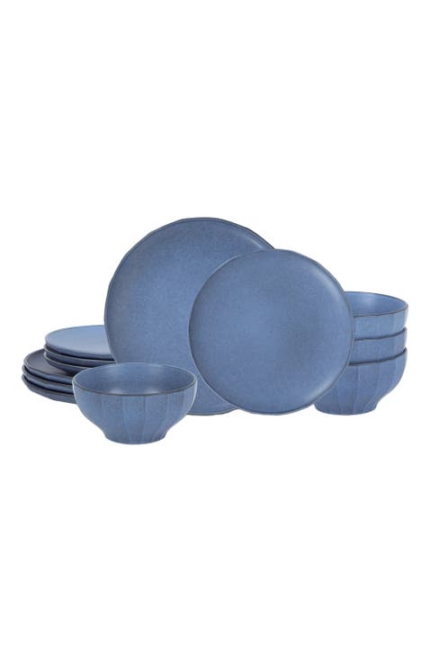 Rio Stoneware 12-Piece Dinnerware Set