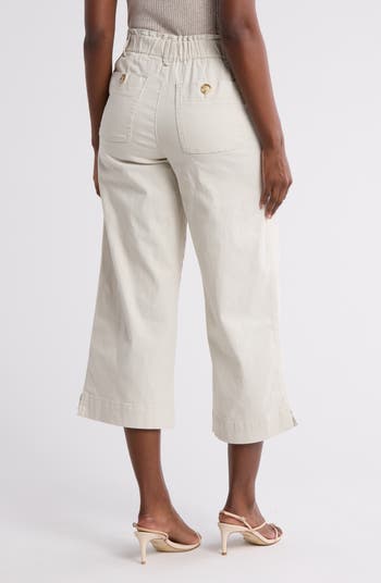 Wide Leg Ankle Crop Pants