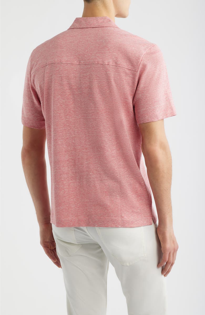 BOSS Powell Button Front Shirt, Alternate, color, Medium Red