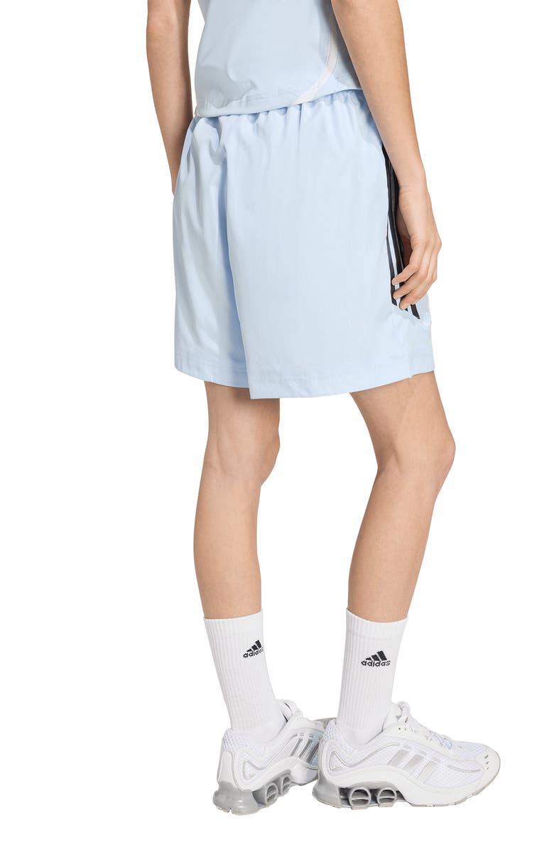 adidas Originals Teamgeist Adicolor Shorts, Alternate, color, Crystal Sky/ Aurora Ink/ White