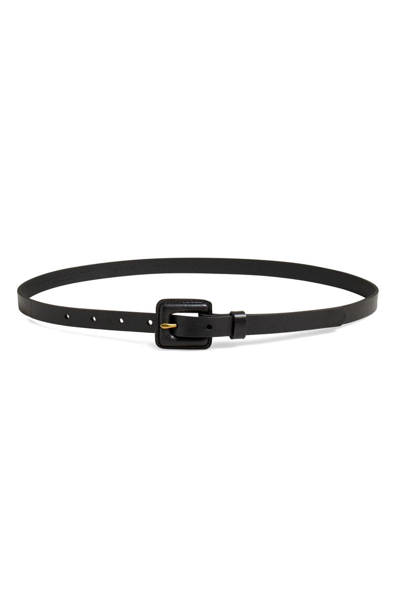 Madewell Pebbled Leather Belt, Main, color, 