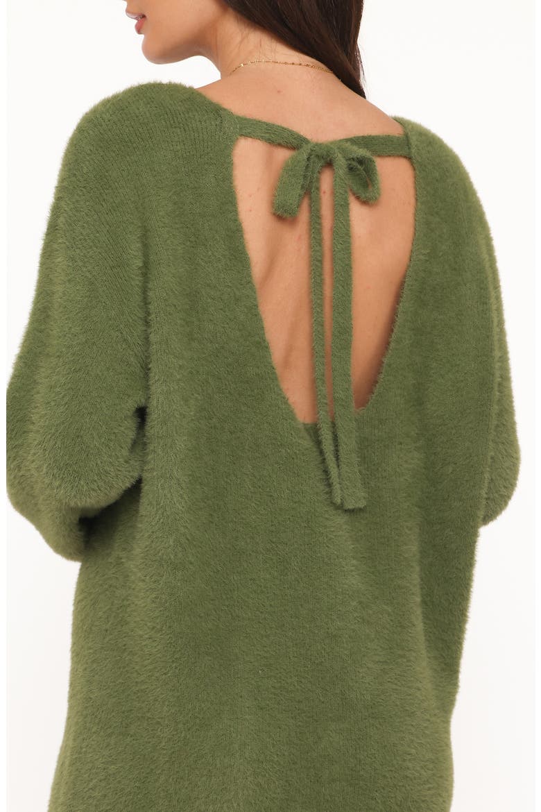 Mitchell Mini Sweater Dress, Alternate, color, OLIVE
