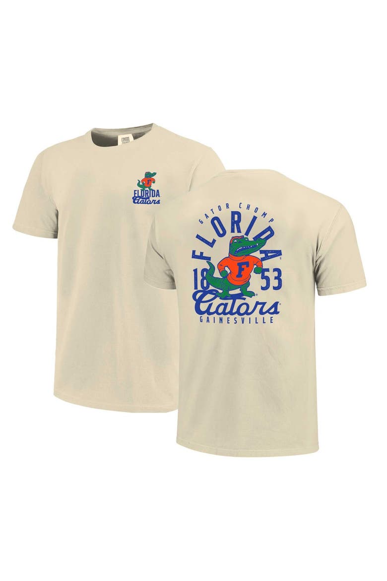 Men's Cream Florida Gators Comfort Colors Mascot Overlay T-Shirt, Main, color, Cream